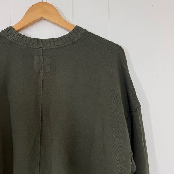 Aerie Green Oversized Crewneck Sweatshirt - Picture 7 of 13